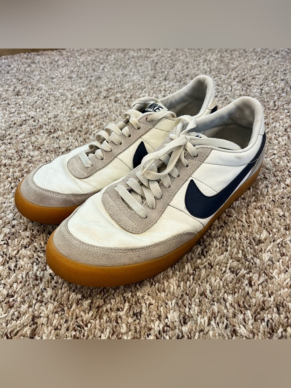 Nike Killshot 2 Men's Sail Navy Suede Gum Sole Sneakers US Size 9
